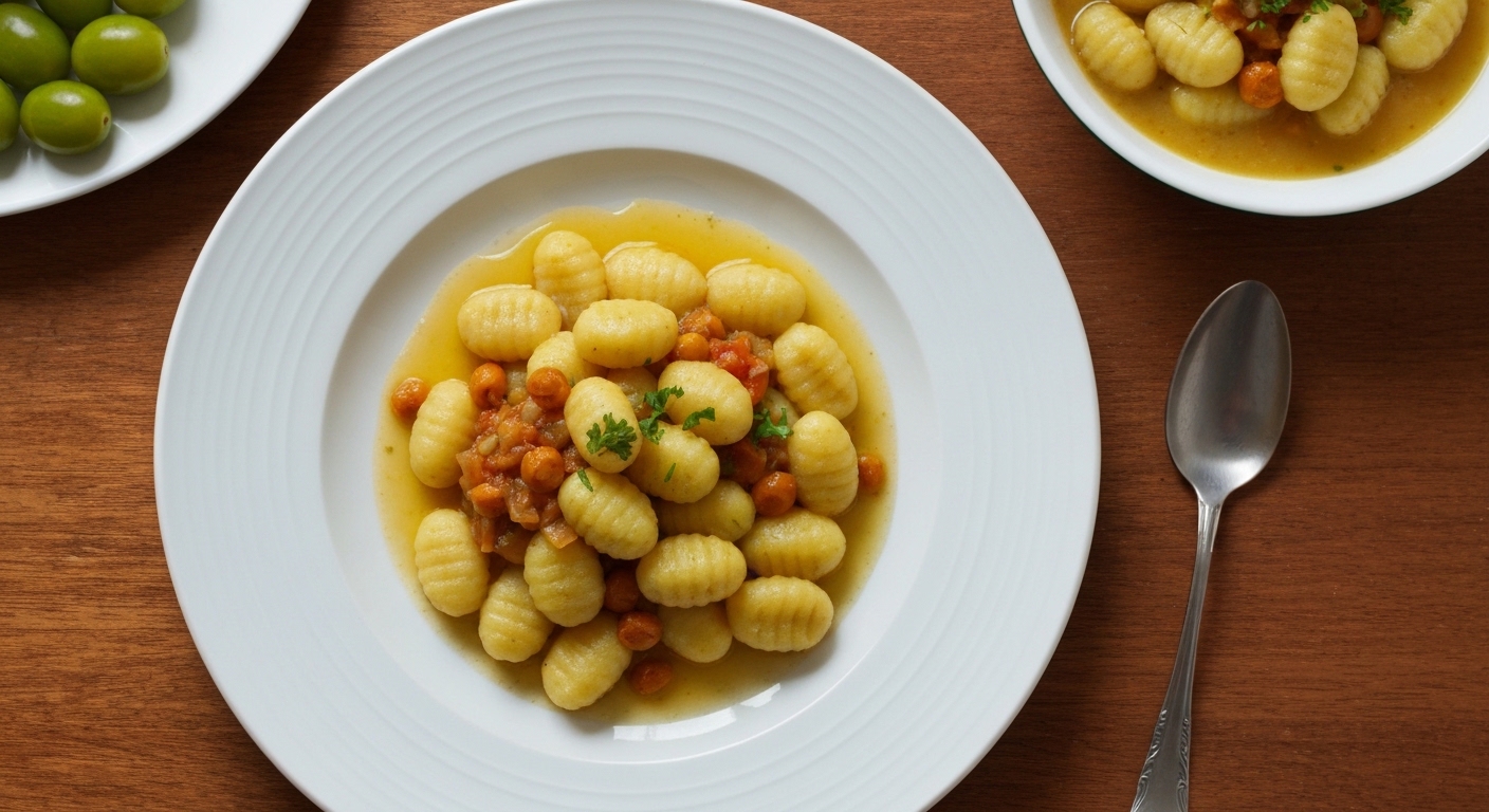 Gnocchi de Batata Doce com Cogumelos e Curgete: Receita Portuguesa Saudável