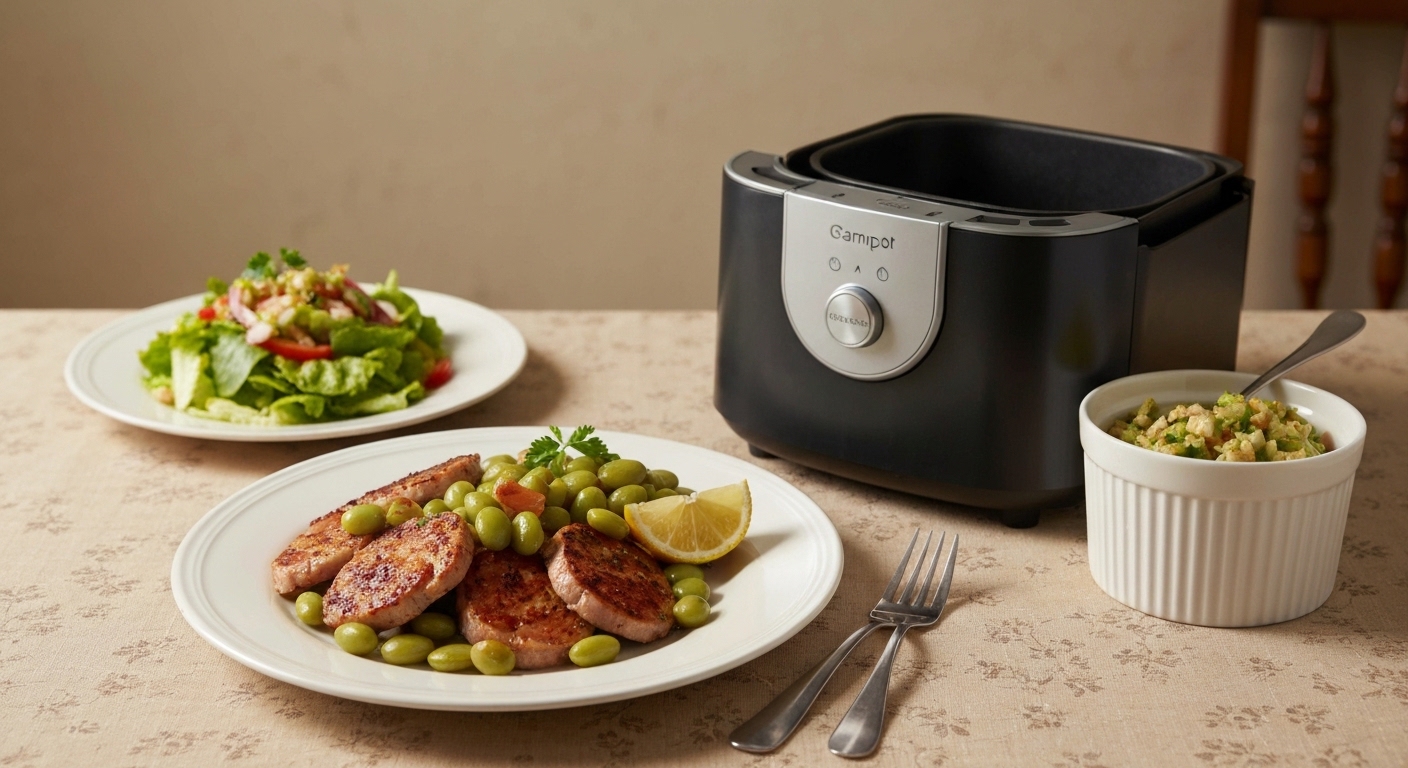 Hambúrgueres de Novilho e Legumes Frescos na Air Fryer: Receita Saudável e Rápida Portuguesa