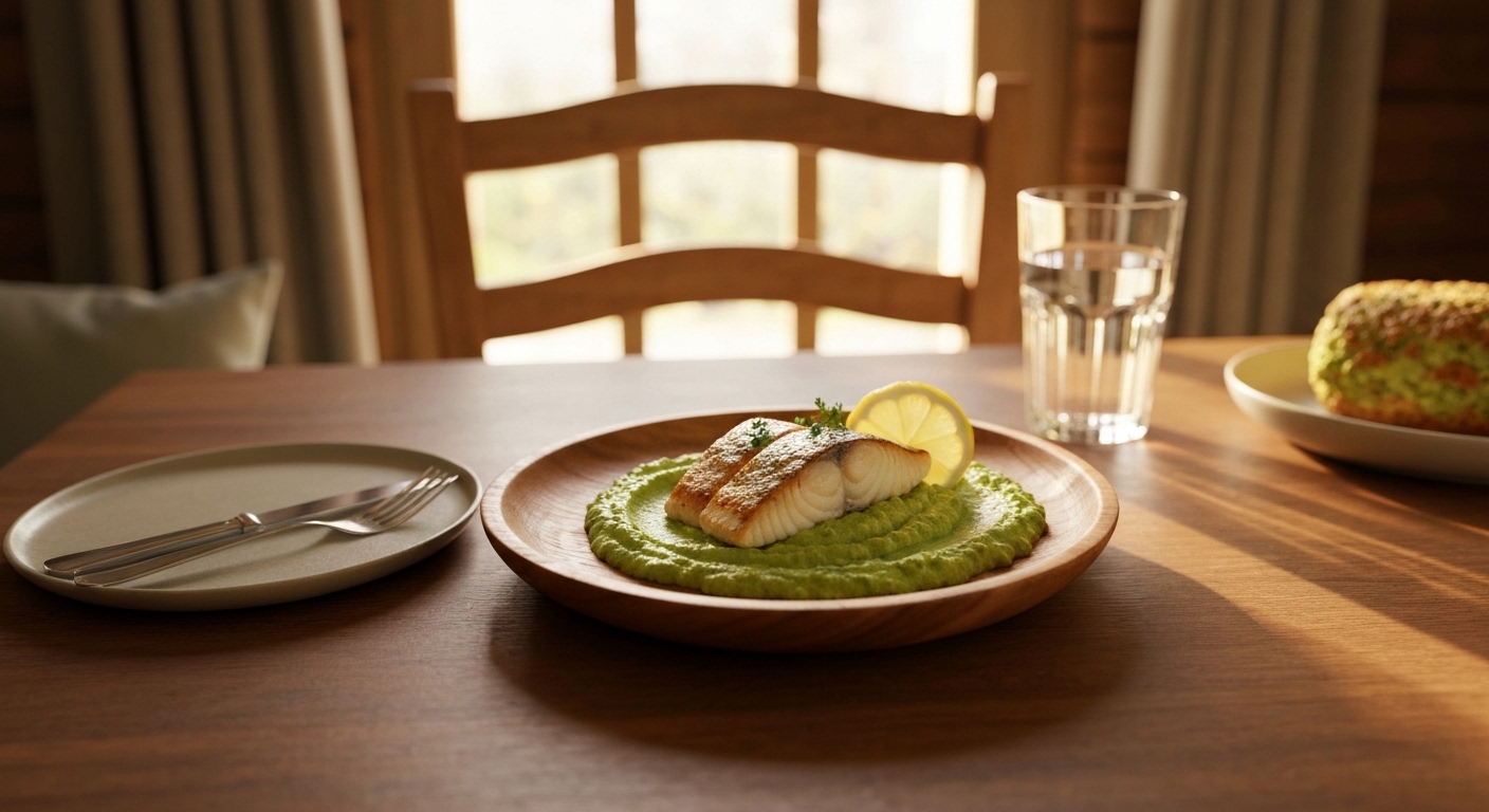 Receita Saudável: Filetes de Pescada no Forno com Puré Cremoso de Couve-Flor e Limão