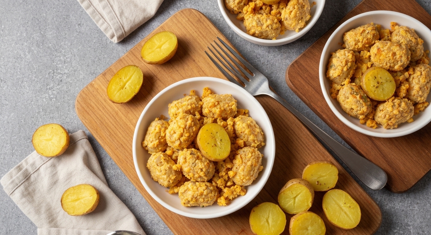 Receita Saudável de Polvo à Lagareiro com Batatas a Murro no Forno