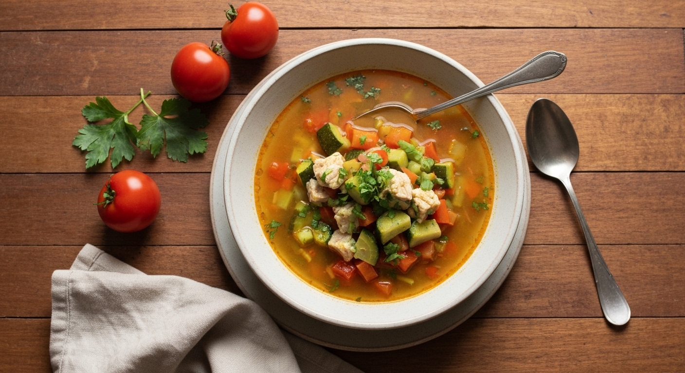 Receita Saudável de Sopa Juliana Portuguesa: Conforto de Legumes Frescos