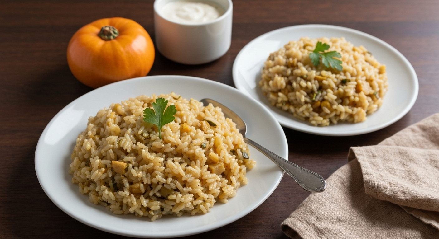 Risotto Cremoso de Cogumelos Silvestres e Tomilho com Espargos: Receita Saudável Portuguesa