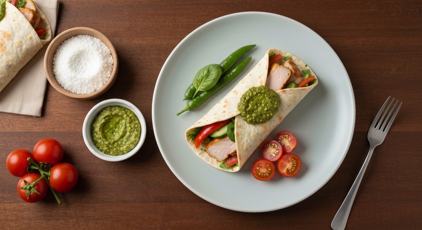 Wrap de Frango Grelhado e Vegetais Frescos à Portuguesa: Receita Saudável e Rápida